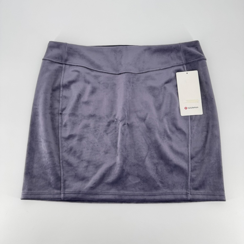 Lululemon Scuba HR Mini Skirt Velvet Nightfall Purple XL LW8AL9S NWT